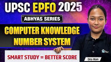 UPSC EPFO Free Classes 2025 | Number System | UPSC EPFO Computer Knowledge Free MCQs 2025 | EduTap