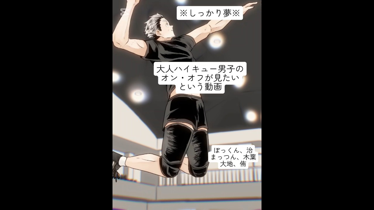 ※夢※大人ハイキュー男子のオン・オフが見たい！という動画 #二次創作