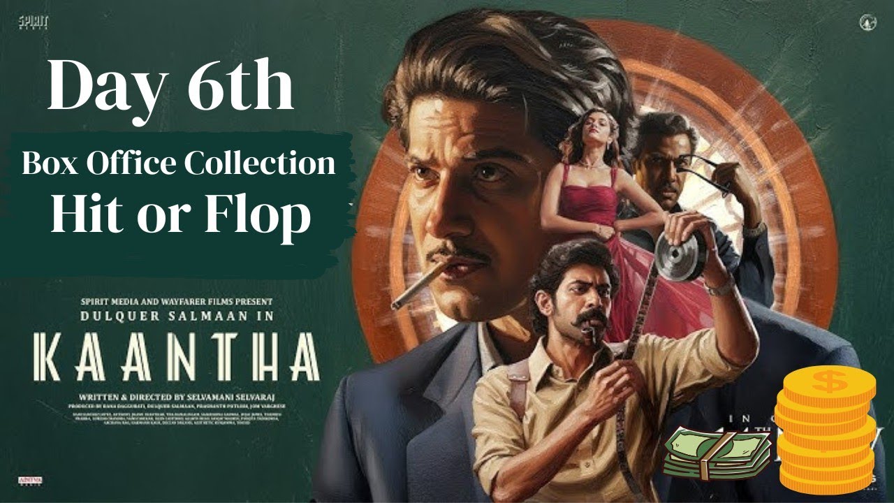 Kaantha Box Office Collection Day 6, kaantha total worldwide collection | Dulquer Salmaan