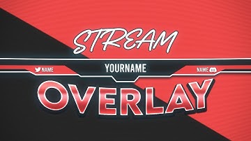 FREE CUSTOMIZABLE STREAM OVERLAY (TEMPLATE) *NO PHOTOSHOP REQUIRED*