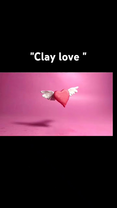 Animation of love heart #animation #viralvideo #clay #loveheart