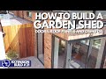 HOW TO BUILD A GARDEN SHED: DOORS, ROOF PANELS AND OSMO OIL | Extension Build #21 | Build with A&E
