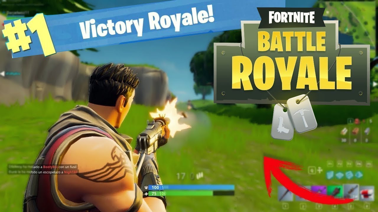 Mi primera partida de Fortnite victoria epica YouTube