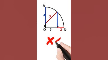 Can You Find the Value of X? ( Quarter Circle) #geometry #maths #mathematics