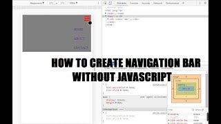 How To Create Responsive Navigation Bar without Javascript | Tagalog