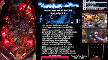 Godzilla Premium Pinball blows Node 9 while streaming Stern 2021
