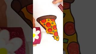 GLITTER Pepperoni Pizza! 🍕✨#satisfying #pizzaart #cocowyo