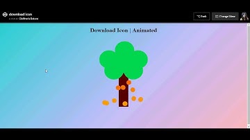 How to pure css that - download icon with animation (or a tree!)