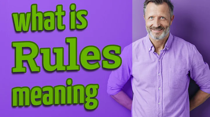 Rules | Meaning of rules 📖 📖 📖