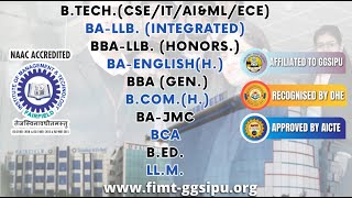 Admissions Open: JEE-MAINS | CLAT | IPU-CET | CUET. Visit FIMT College for Single Window Assistance