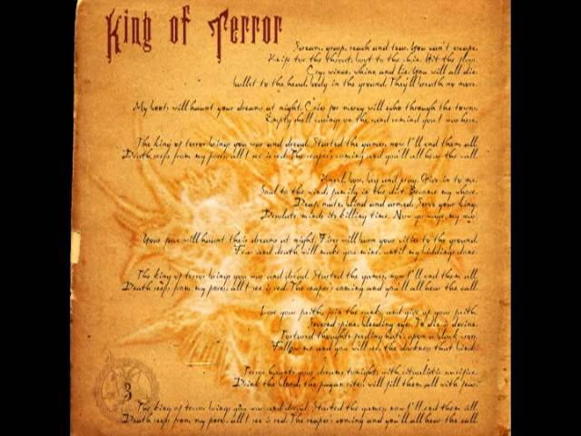Obejrzyj "King of Terror" by Graveyard Apostles w YouTube Obejrzyj "King of Terror" by Graveyard Apostles w YouTube