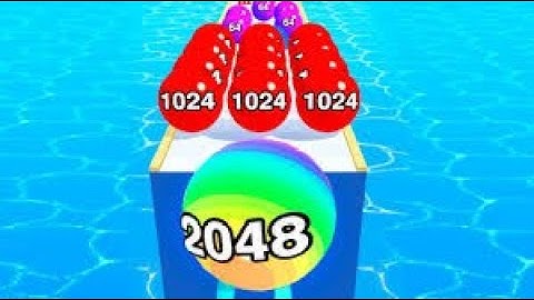 Ball Run 2048 - Gameplay Walkthrough Part 1 Tutorial Levels 1-18 (iOS, Android)
