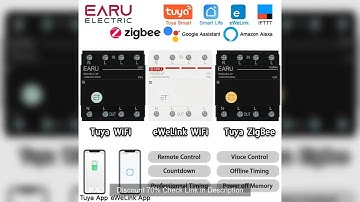 Tuya eWeLink WiFi ZigBee Smart Circuit Breaker MCB 3P+N Timer Relay Switch Voice Remote Control for