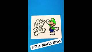 ⭐️👍🏻⭐️Mario & Luigi Colouring in#colouring #satisfying #mario #luigi #shorts