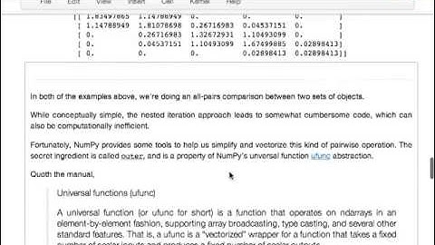 crucial python 04 - Numpy ufuncs and outer