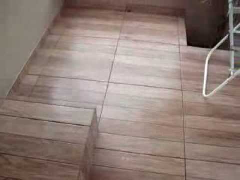 Jm reformas cvl,ceramica estilo madeira!! youtube Piso amadeirado