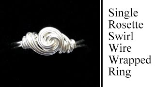 Easy Jewelry Tutorial : Rosette Swirl Wire Wrapped Ring