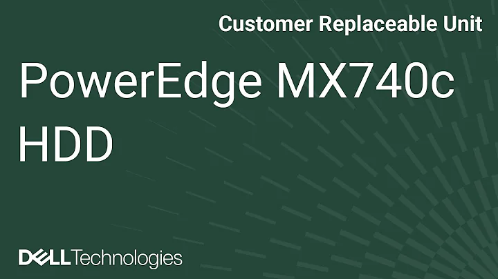 Dell  PowerEdge MX740c: Remove/Install HDD and Carrier