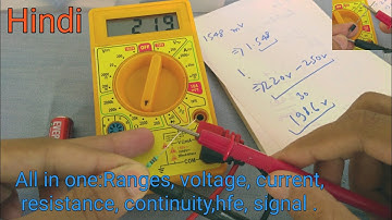How to use multimeter in Hindi for beginners | Digital multimeter chalana seekhe