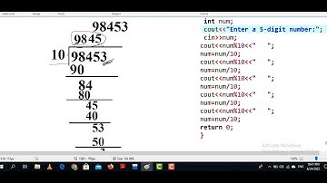 2.28 (Digits of an Integer) Write a program that  separates five-digit integer into its digit