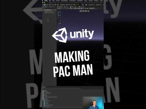 Unity 3D and ProBuilder - Make a 3D Pac Man in 60 sec. EASY!! #shorts