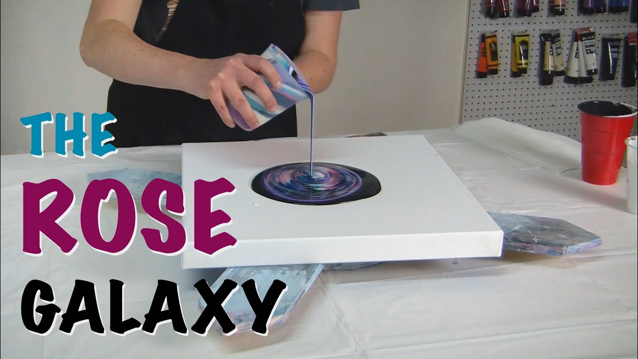 Trying A Sarah Mack Galaxy Pour! 💫🪐 Fluid Art Space Series Part 2 YouTube