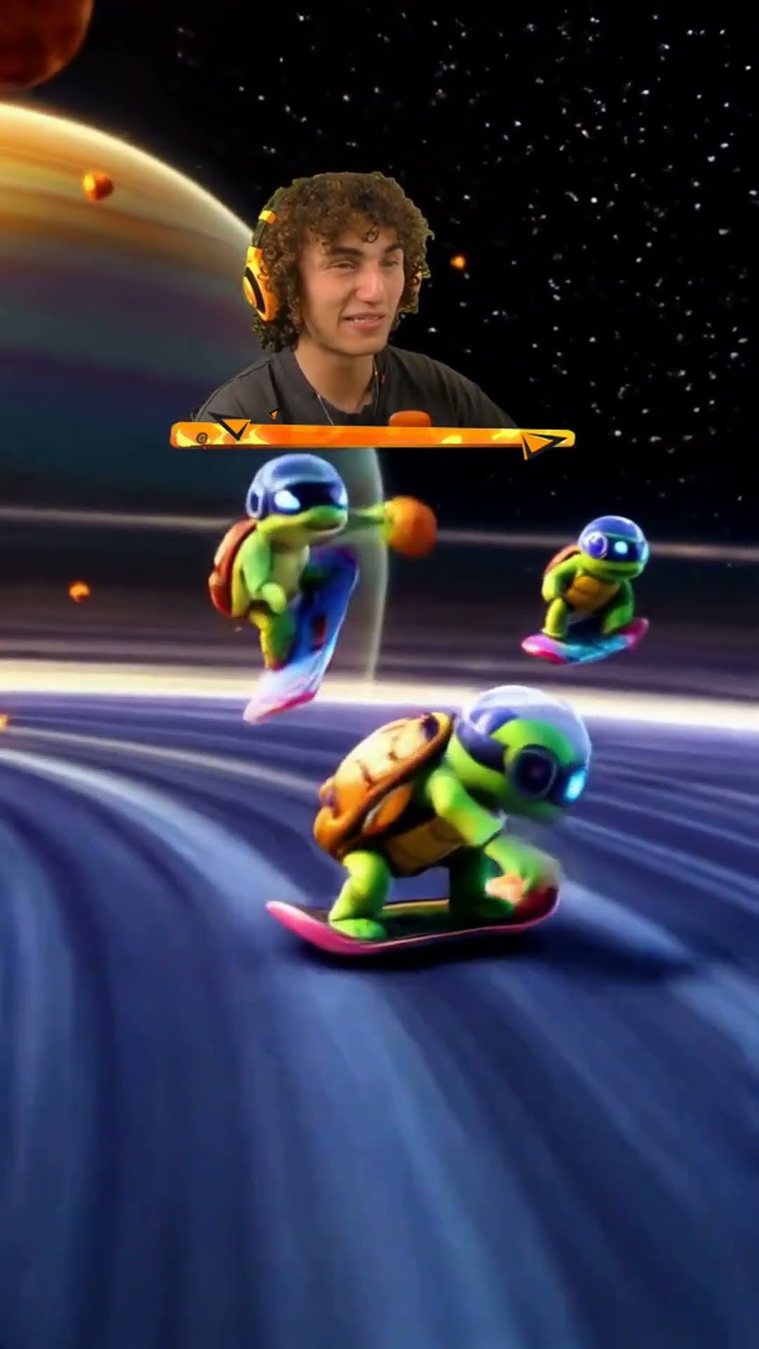 Ninja Turtles SKATING on SATURN!?