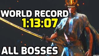 Sekiro All Bosses Speedrun in 1:13:07 [Former World Record] (Glitchless)