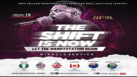 MIRACLE SERVICE - THE SHIFT IS NOW; LET THE MANIFE...