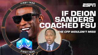 Stephen A. BETS FSU wouldn’t miss the CFP if Deion Sanders was the coach?!  | First Take