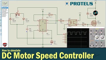 DC Motor Speed Controller using IC 555 Timer | Proteus Tutorial 2022 [in Hindi]