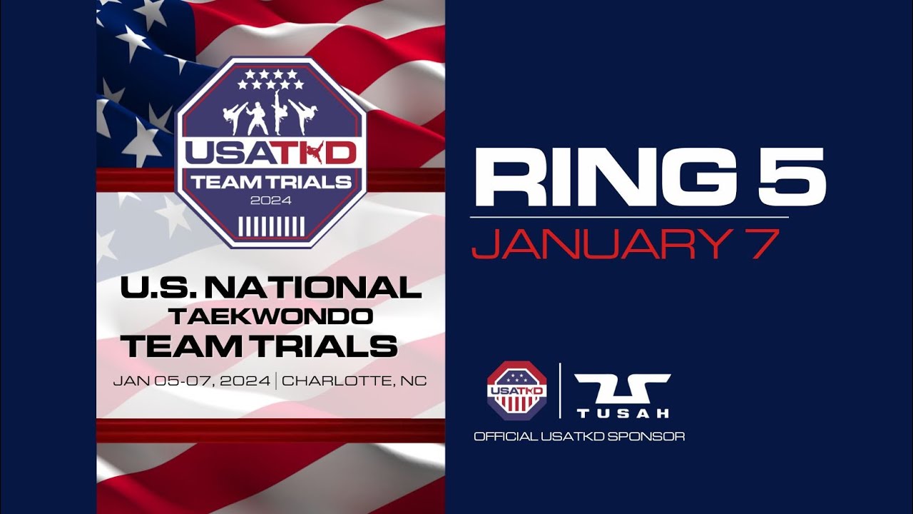 2024 USATKD National Team Trials January 7 Ring 5 YouTube