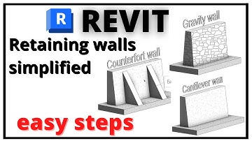 Revit Structure ~ Retaining walls ~ Civil Engineering