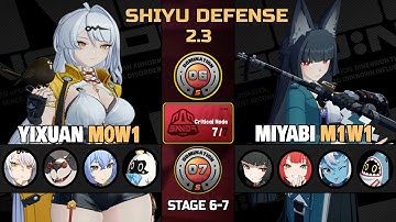 Yixuan M0W1 & Miyabi M1W1 Team Shiyu Defense Stage 6-7 S Clear | Zenless Zone Zero 2.3