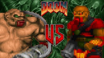 Mancubus vs Chaingunner - DOOM Classic : Versus Battle : Monster Infighting - Retro Deadly Arena