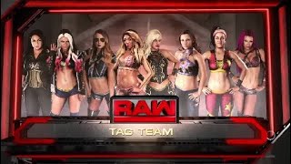 WWE 2K18 - My first match on RAW 8 Womens Tag Team