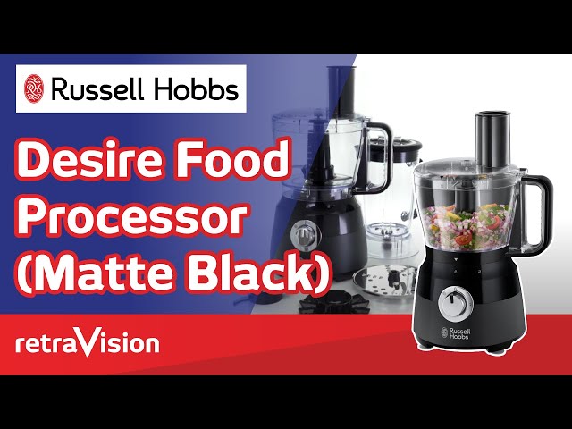 Russell Hobbs Desire Matte Black Food Processor 