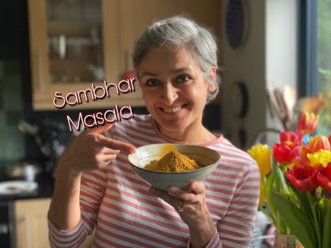 HOMEMADE SAMBAR MASALA  How to make sambhar powder  South Indian spice mix  Food with Chetna