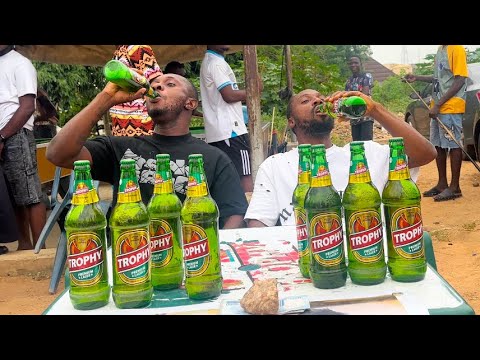 DRINKING COMPETITION FIRST TO FINISH 5 BOTTLES WIN 50,000 - YouTube