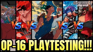 OP-16 playtesting Luffy, Sengoku and more!
