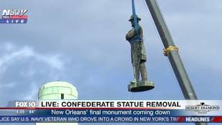 WATCH: Confederate-Era Statue of Robert E. Lee Removed in New Orleans (FNN)