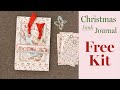 Free Printable No-Sew Christmas Junk Journal Kit