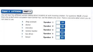 Listening B2, FCE Successful Practice Test 2015, Test 10, Part 3
