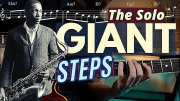 GIANT STEPS - Coltrane SOLO Analysis / Jazz Guitar Lesson
