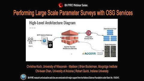 Performing Large Scale Parameter Surveys with OSG Services
