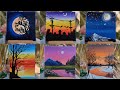 6 easy acrylic paintings || 6 paintings for beginners