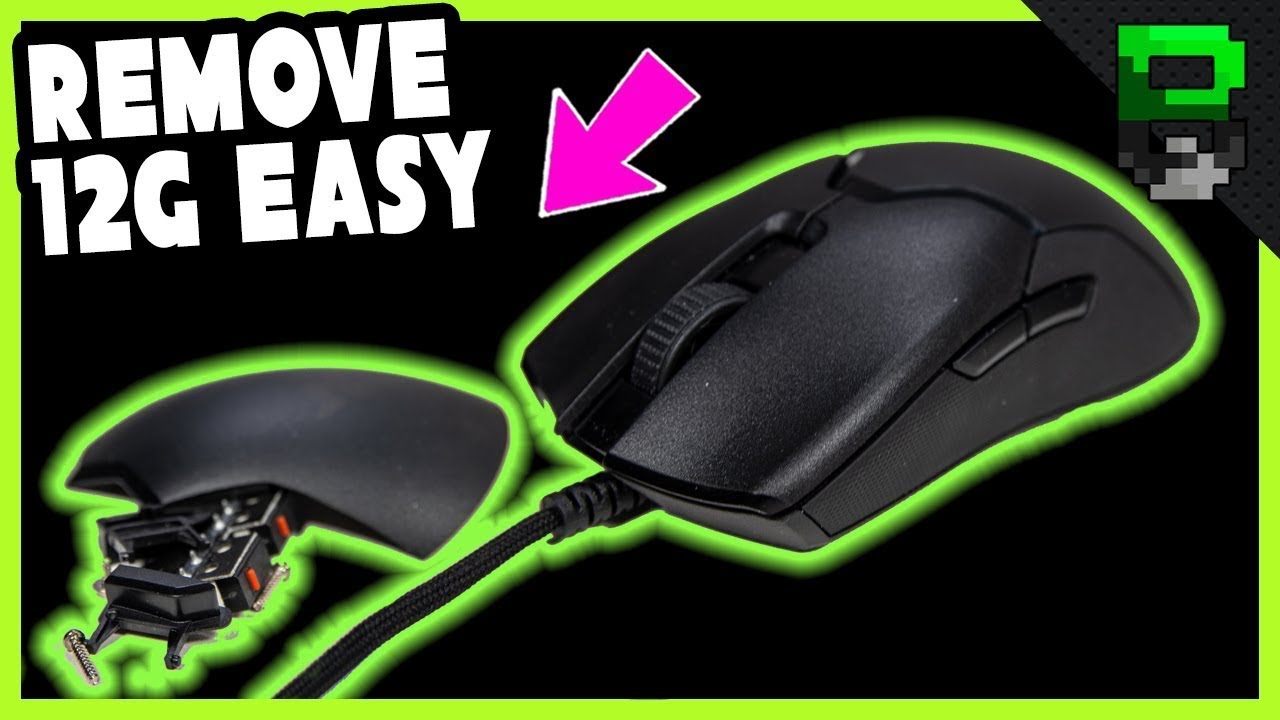 How To Remove 12 Grams Easy Razer Viper Weight Mod Gaming Mouse Weight Reduction Youtube