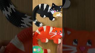 How To Make A Cat with Paper Plate | Cat | Craft #viralshort #craft #cats  #papercraft #easy 😺👍🏻