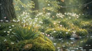 Spring Serenity by the Water 🌿 Lily of the Valley | 30 Min Cozy Nature Ambience screenshot 3