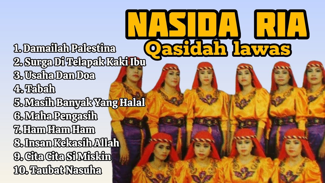 [Tanpa iklan] QASIDAH NASIDA RIA LAWAS | LAGU ISLAMI JAMAN DULU | LAGU NIKAHAN